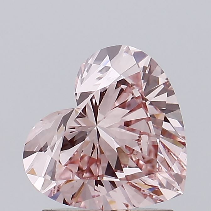 1.28ct Heart lab grown diamond