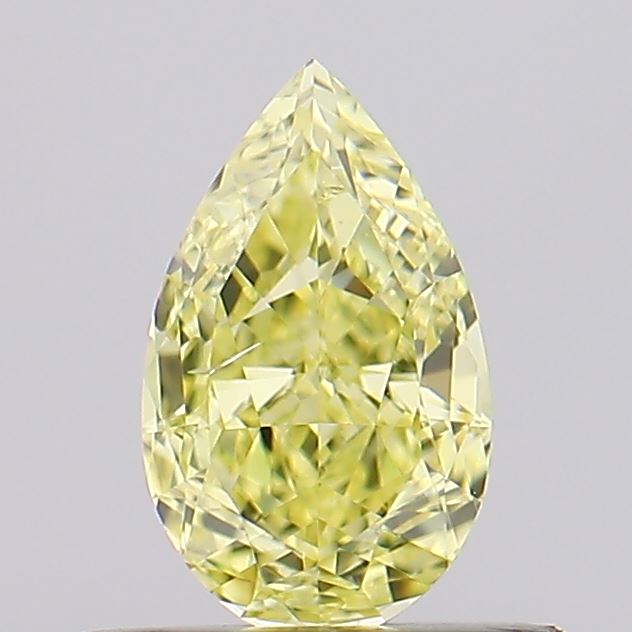 0.5ct Fancy Yellow Pear Natural Diamond