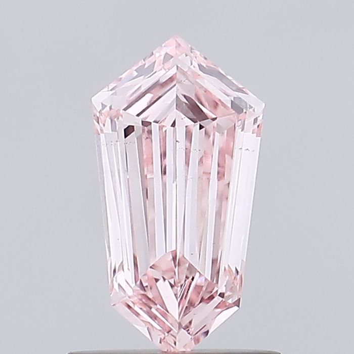0.89 ct Shield lab grown diamond Fancy Intense Pink VS2