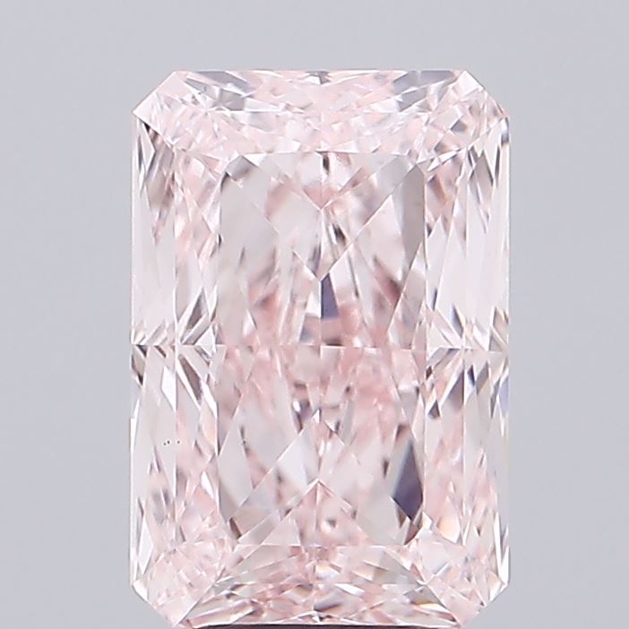 4.67 ct Radiant lab grown diamond Fancy Intense Pink VS1