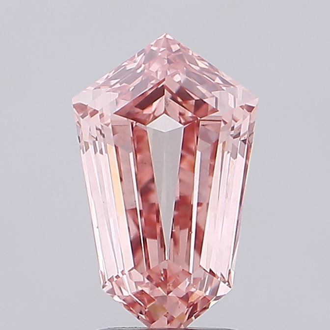 2.93 ct Hexagonal lab grown diamond Fancy Intense Pink VS1