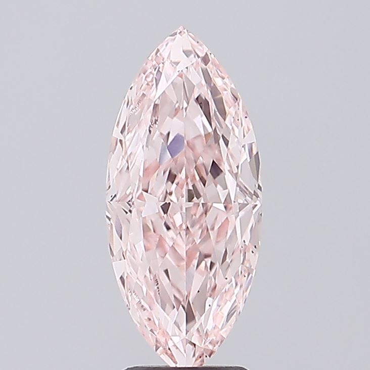 2.69 ct Marquise lab grown diamond Fancy Vivid Pink VS2