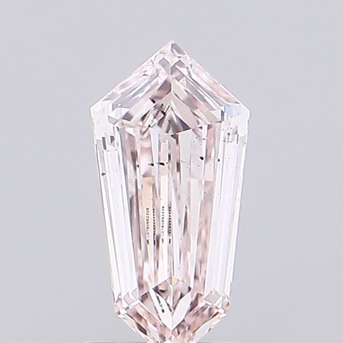 0.96 ct Hexagonal lab grown diamond Fancy Light Pink SI1