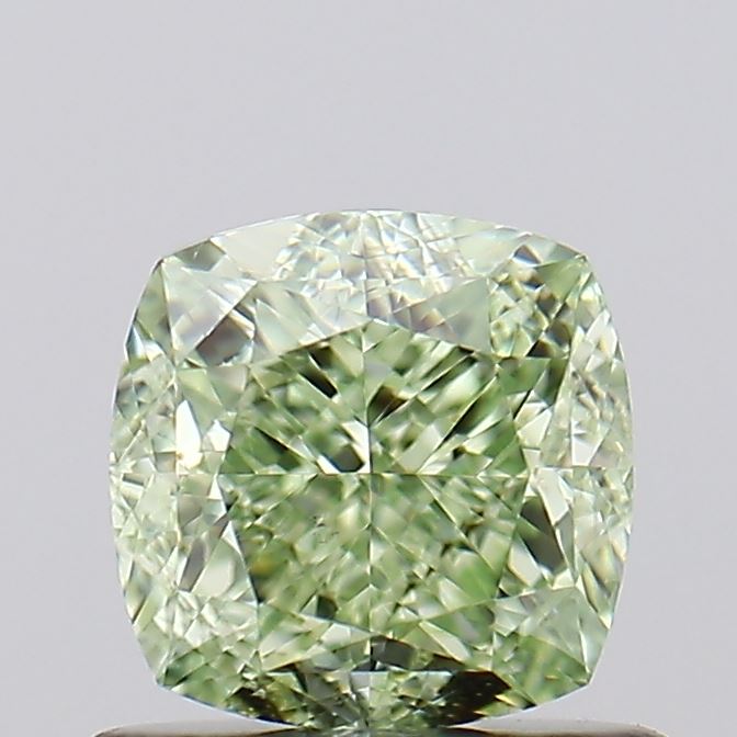 1.02ct Fancy Grayish-yellowish Green Cushion Natural Diamond