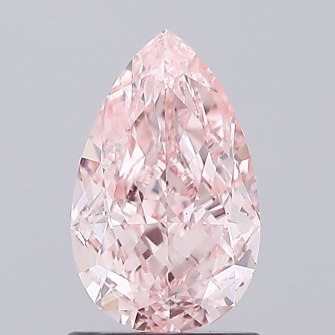 1.49 ct Pear lab grown diamond Fancy Vivid Pink VS1