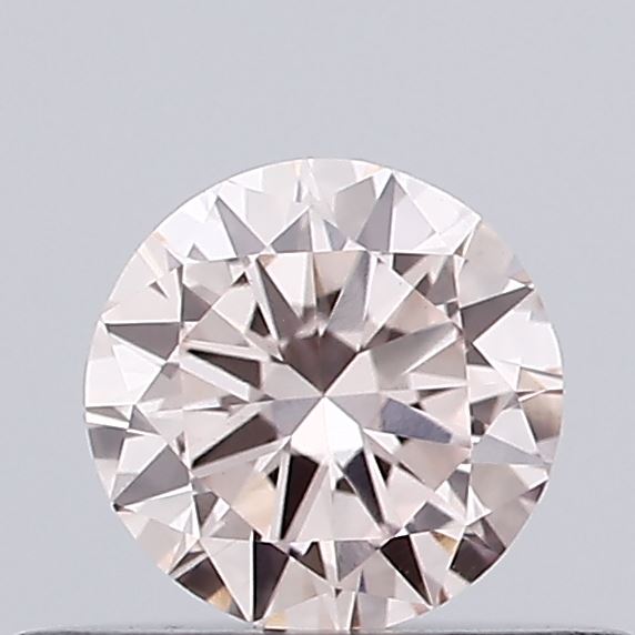 Actual 0.33 carat Fancy Pink Round lab-grown diamond