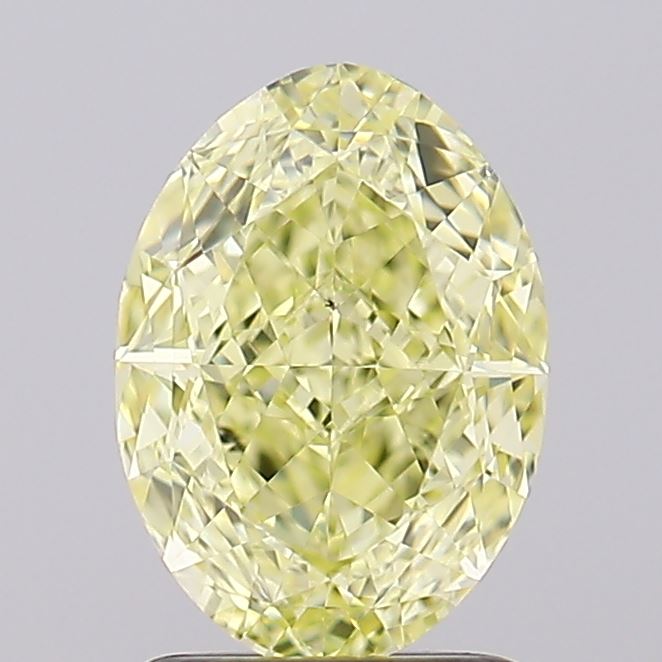 2.03ct Fancy Yellow Oval Natural Diamond