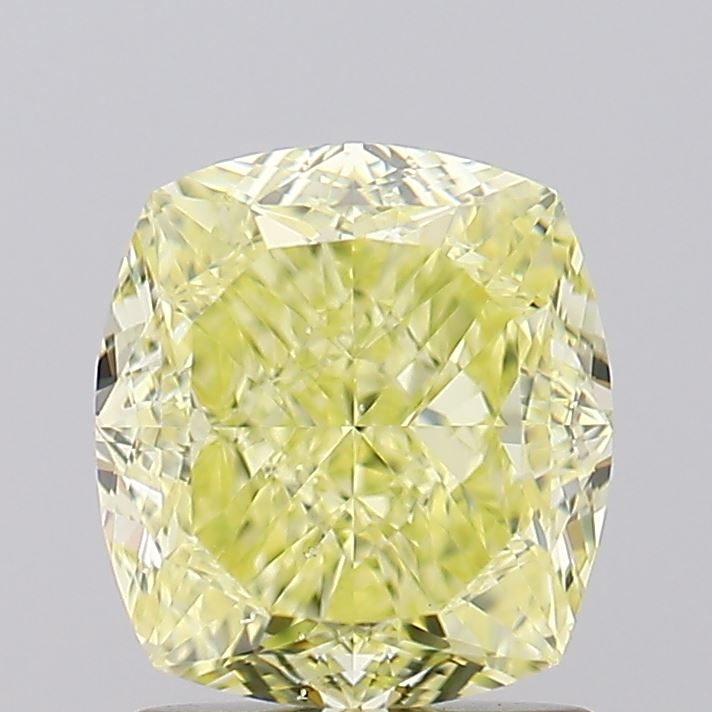 2.01ct Fancy Yellow Cushion Natural Diamond
