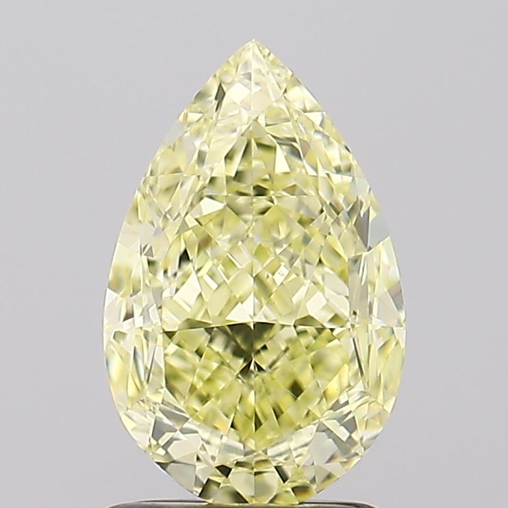 2.01ct Fancy Yellow Pear Natural Diamond