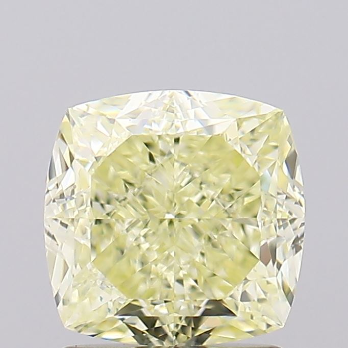 2.01ct Fancy Yellow Cushion Natural Diamond