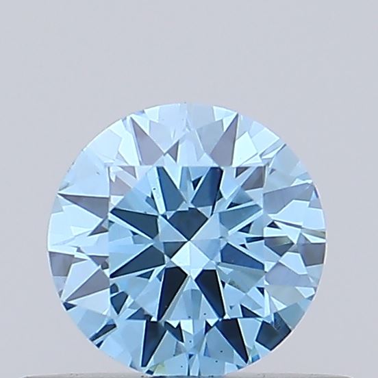 Actual 0.35 carat VS1 Round lab-grown diamond
