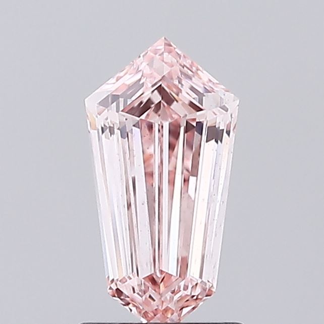 1.23 ct Shield lab grown diamond Fancy Intense Pink VS1