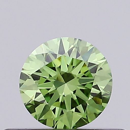 Actual 0.31 carat VVS2 Round lab-grown diamond