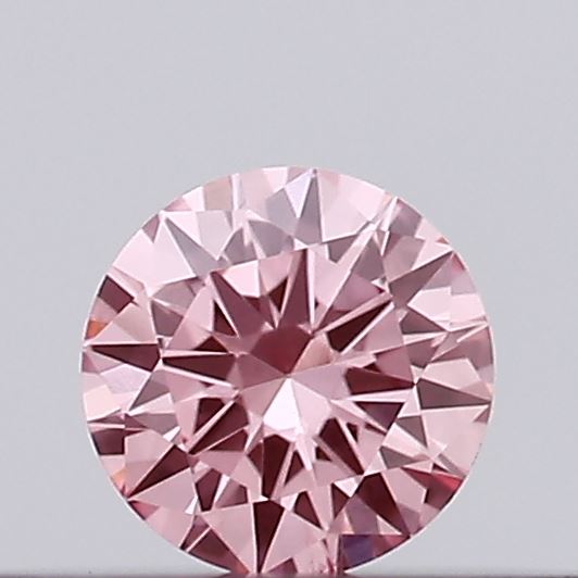 Actual 0.12 carat Vivid Blue Round lab-grown diamond