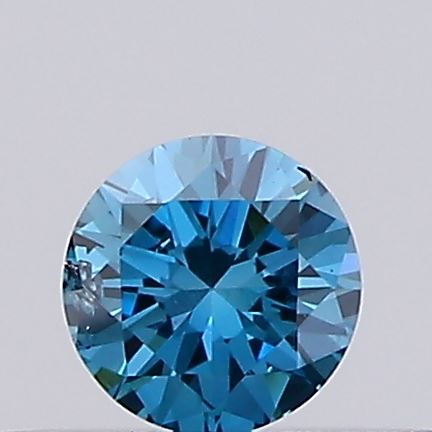 Actual 0.16 carat Fancy Pink Round lab-grown diamond