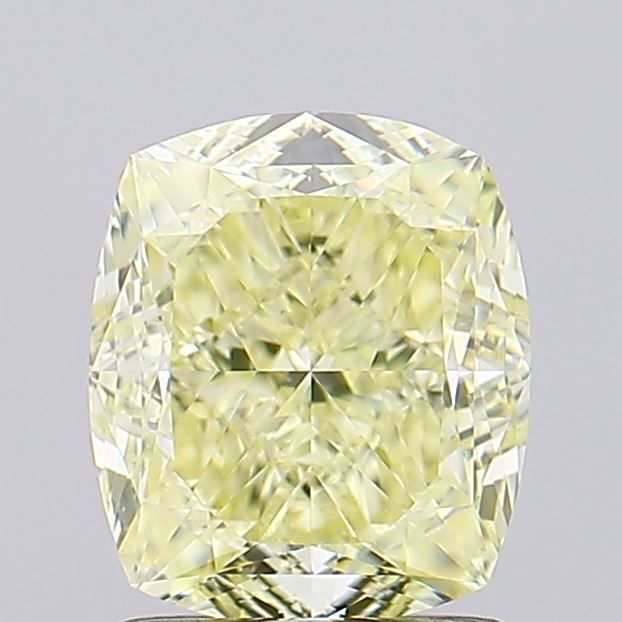 2.02ct Fancy Yellow Cushion Natural Diamond