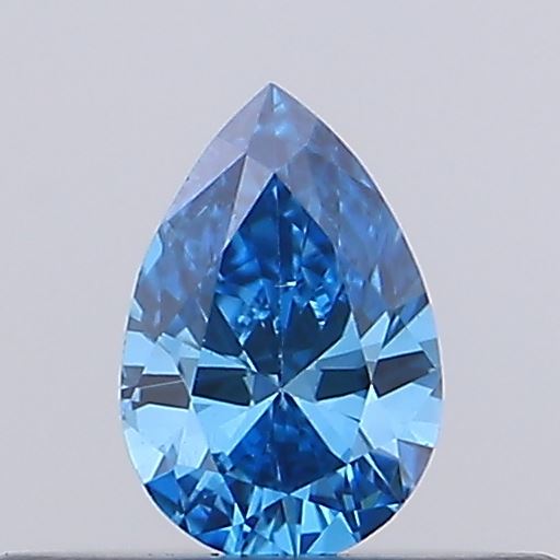 Actual 0.15 carat VS1 Pear lab-grown diamond