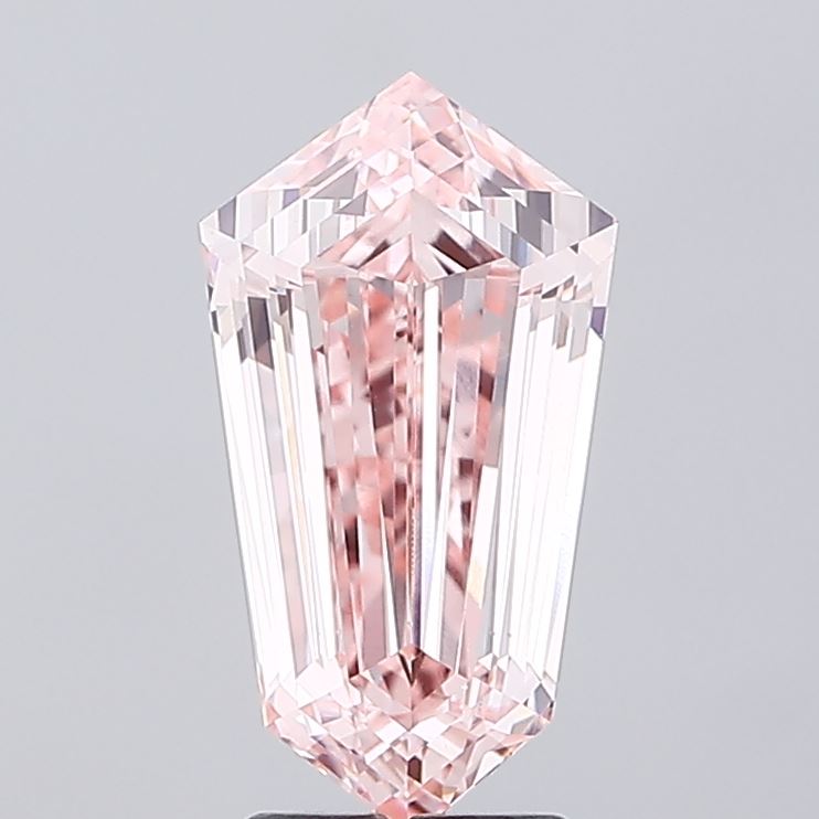 4.01 ct Hexagonal lab grown diamond Fancy Intense Pink VS1