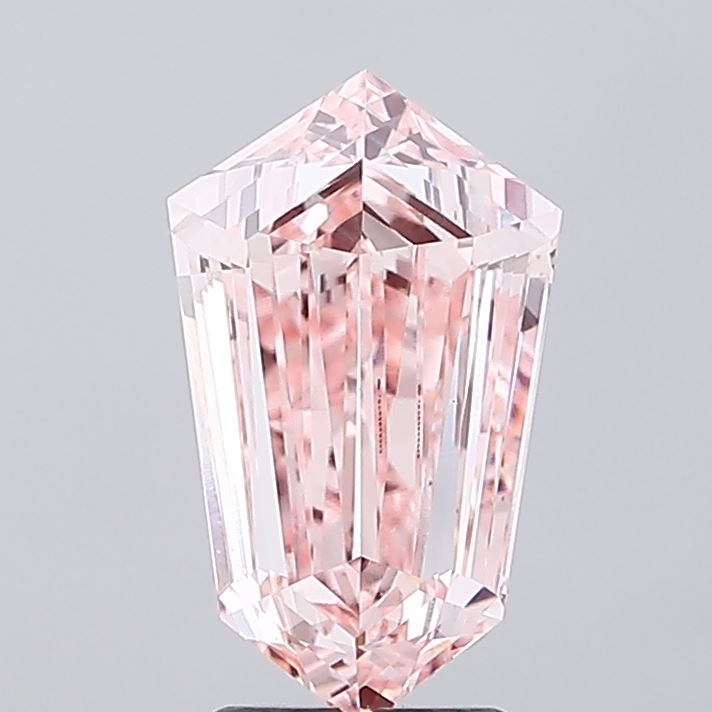 4.01 ct Hexagonal lab grown diamond Fancy Intense Pink VS1