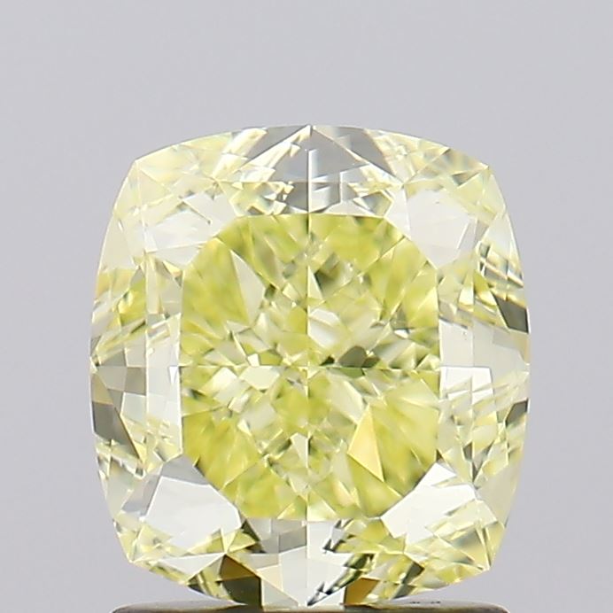 2ct Fancy Yellow Cushion Natural Diamond