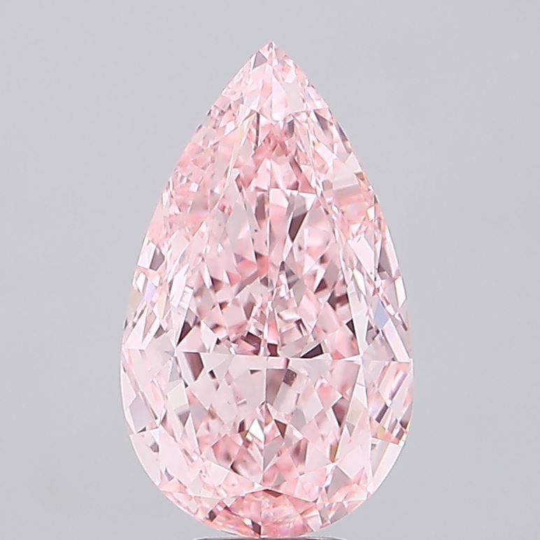 Pear 10.1ct Fancy Vivid Pink VVS2