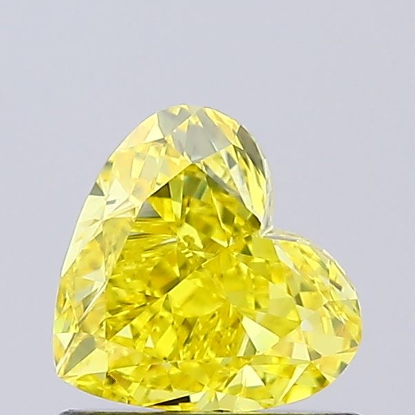 0.8ct Heart Fancy Vivid Yellow VS1