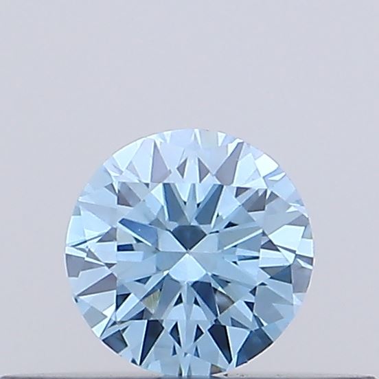 Actual 0.17 carat VVS2 Round lab-grown diamond