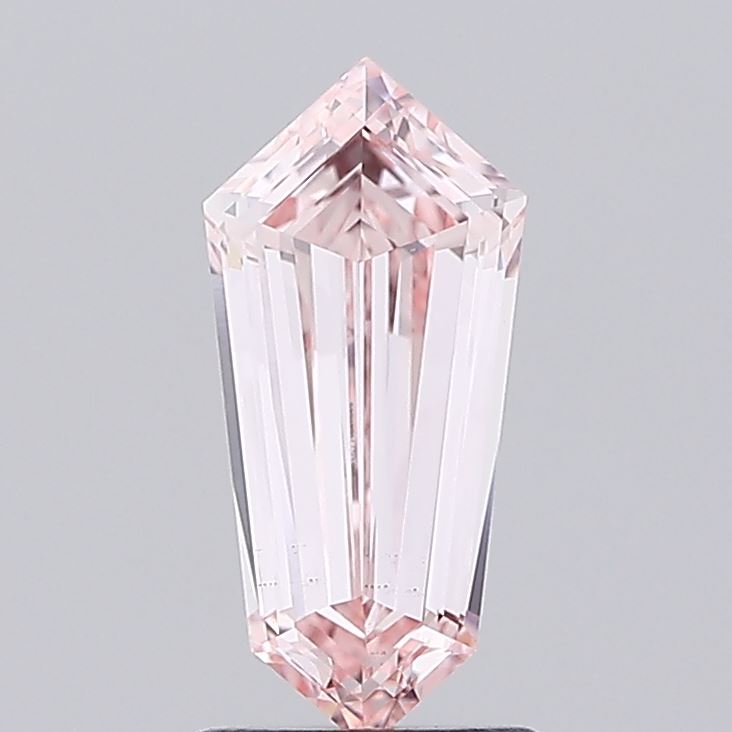 1.49 ct Hexagonal lab grown diamond Fancy Intense Pink VS2