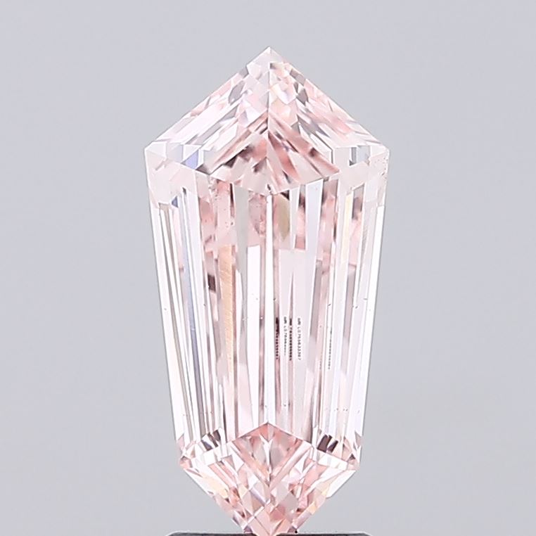 3.09 ct Hexagonal lab grown diamond Fancy Intense Pink VS1