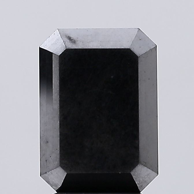 4.0ct Emerald Fancy Intense Black VS1